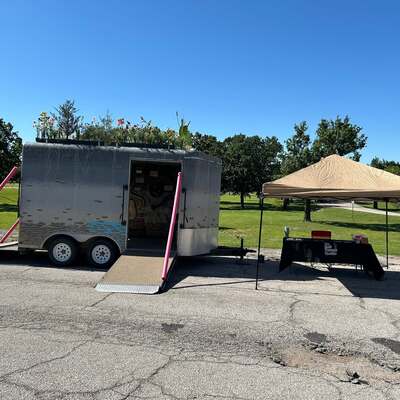 Soil Tunnel Trailer set up at the Annual Farm Bureau Member Appreciation Event