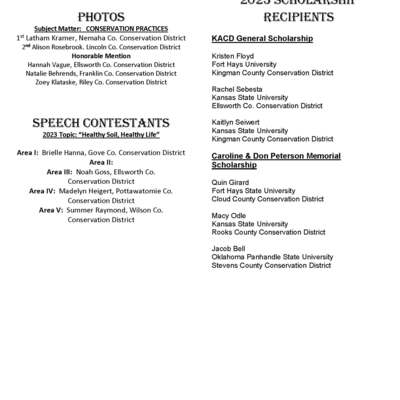 Complete list of 2023 winners Page 2